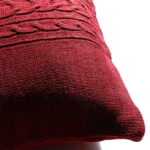 Carmine red cushion