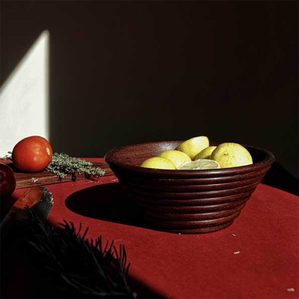 mahogany wood bowl