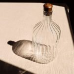 Borosilicate glass bottle with wooden lid