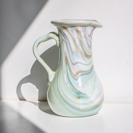 Irregular Hand Blown Glass Jar-Like Vase