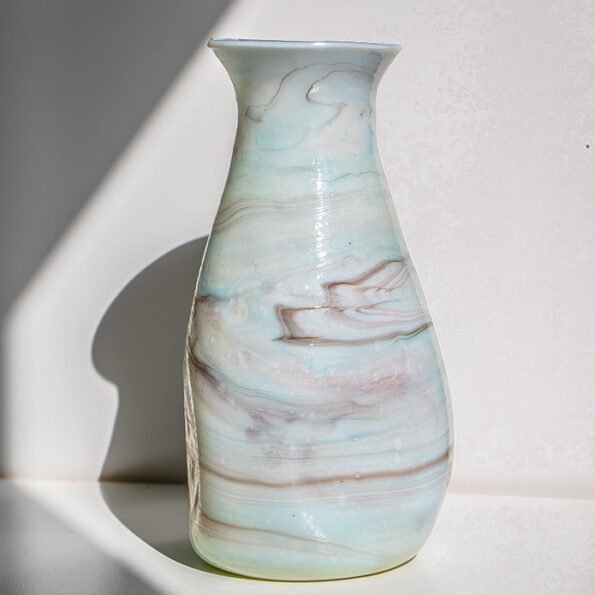 Irregular Hand Blown Colourful Vase