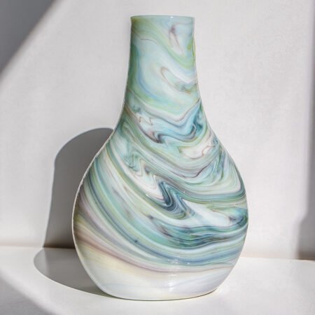 Colourful Hand Blown Glass Vase