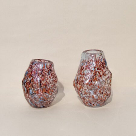 HAND - BLOWN BERRIES SHAPED - GLASS VASE
