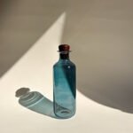 NAVY BLUE BOROSILICATE BOTTLE