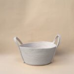 MINI COTTON BASKET WITH HANDLE
