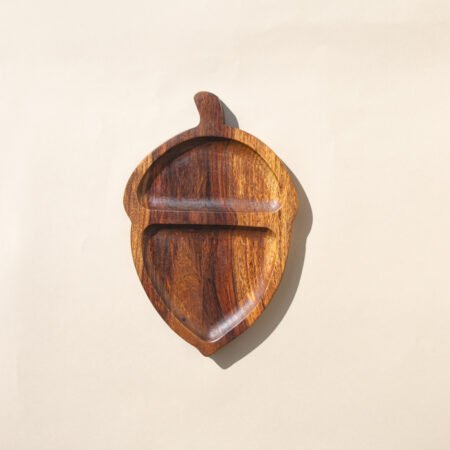 WALNUT SHAPED WOODEN DISH